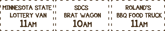 Minnesota State Lottery, SDCS Brat Wagon, Roland's BBQ Food Truck